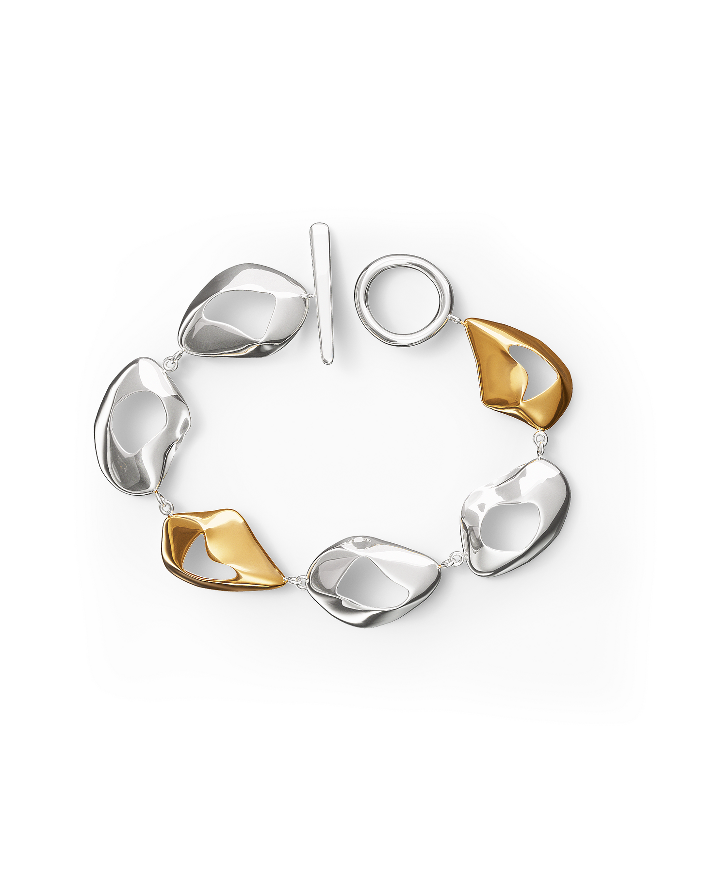 Élan Sculpted Bracelet Mixed Material