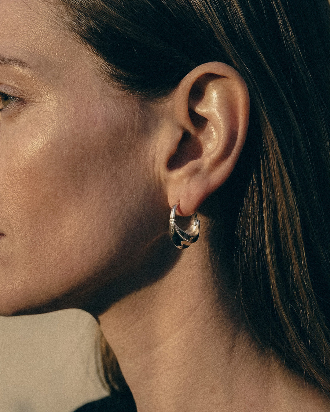 Elya Hoops | Sterling Silver