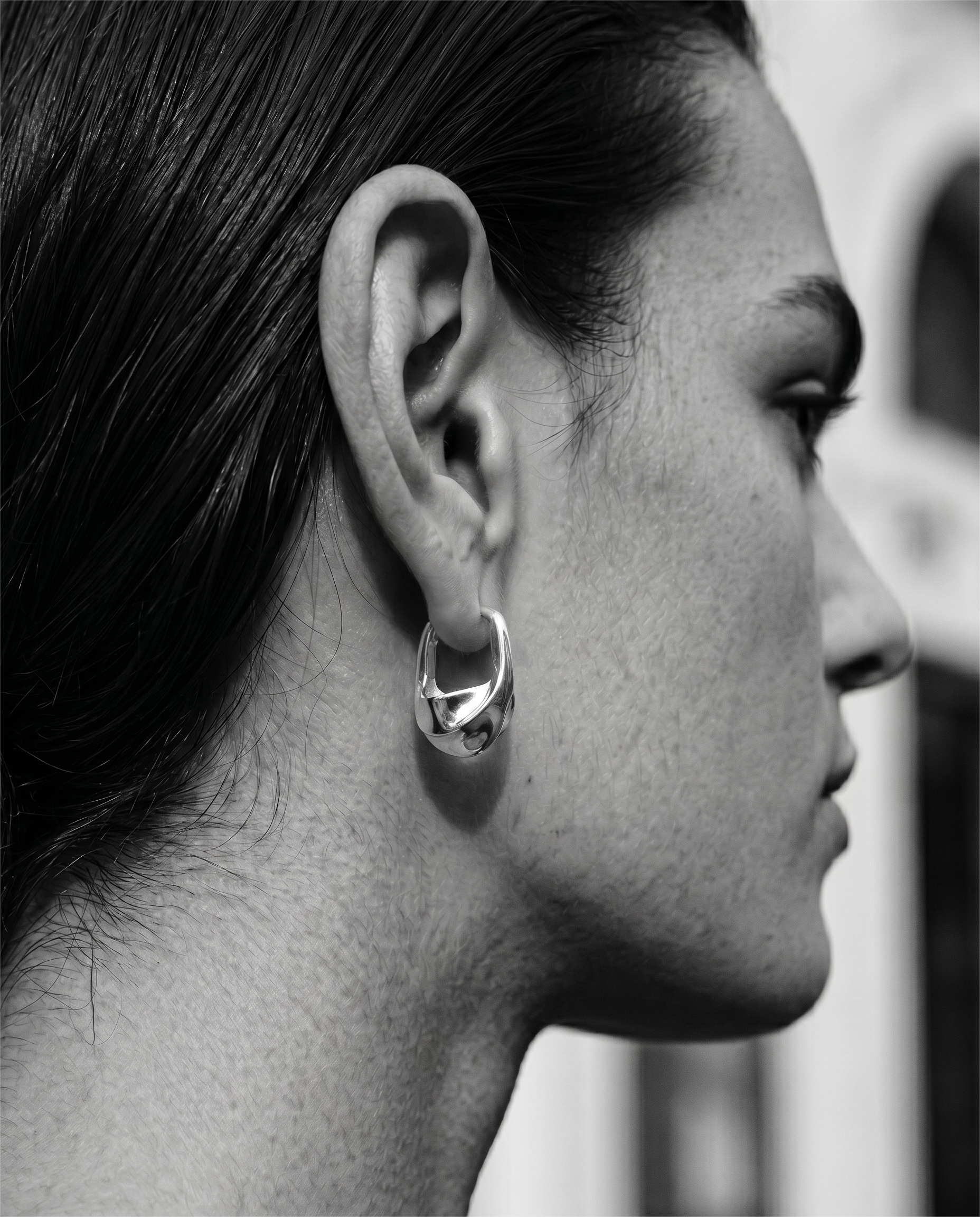 Elya Hoops | Sterling Silver