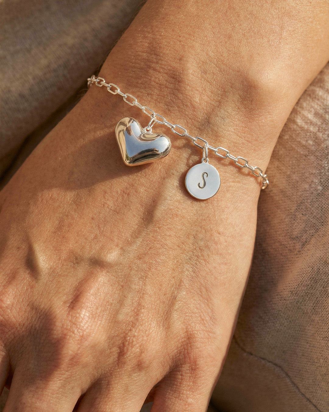 Engravable Heart Bracelet