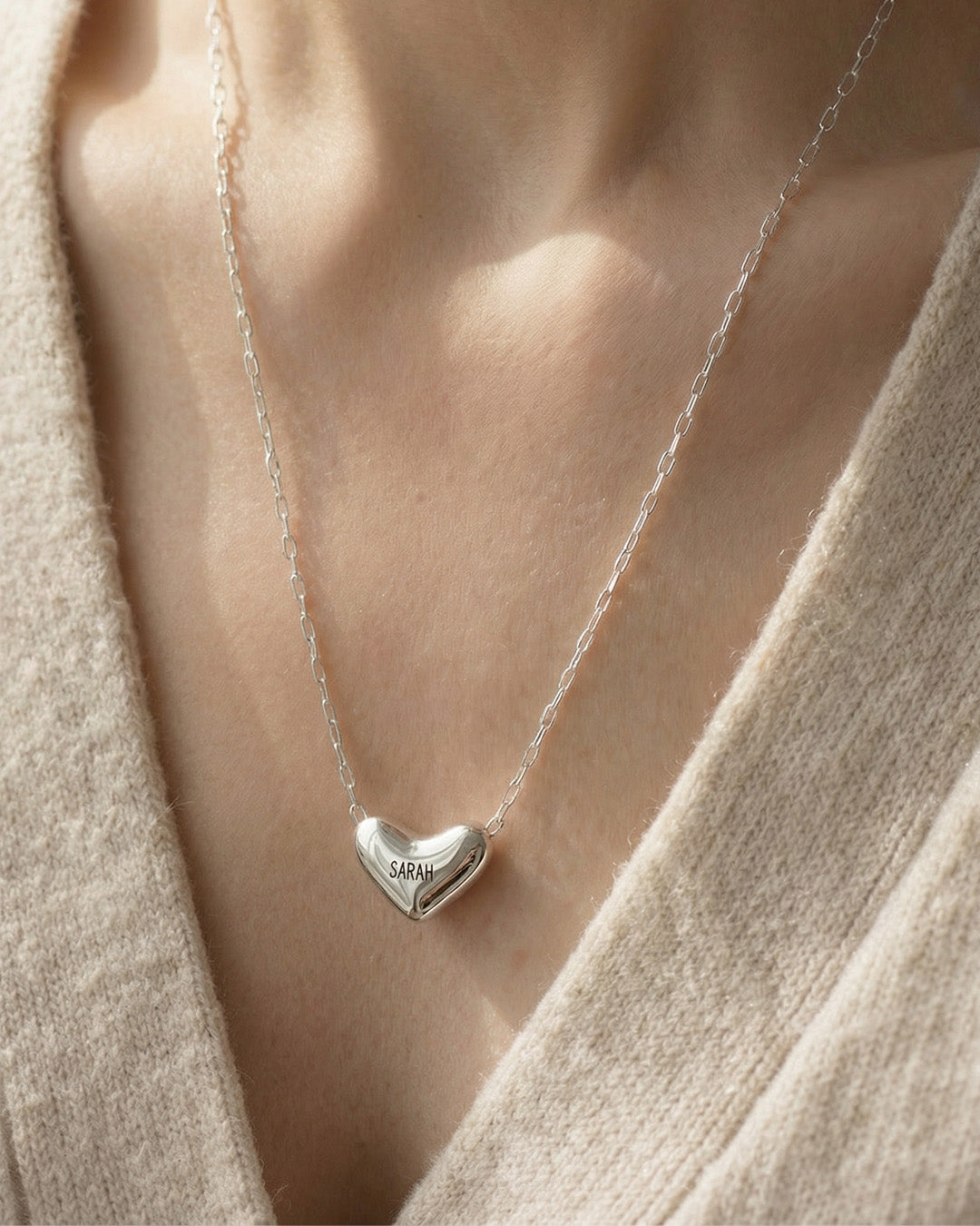 Engravable Heart Pendant