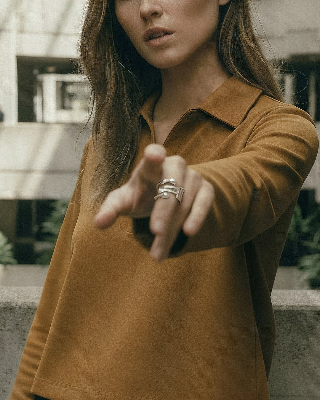 Isla Sculpted Ring | Sterling Silver