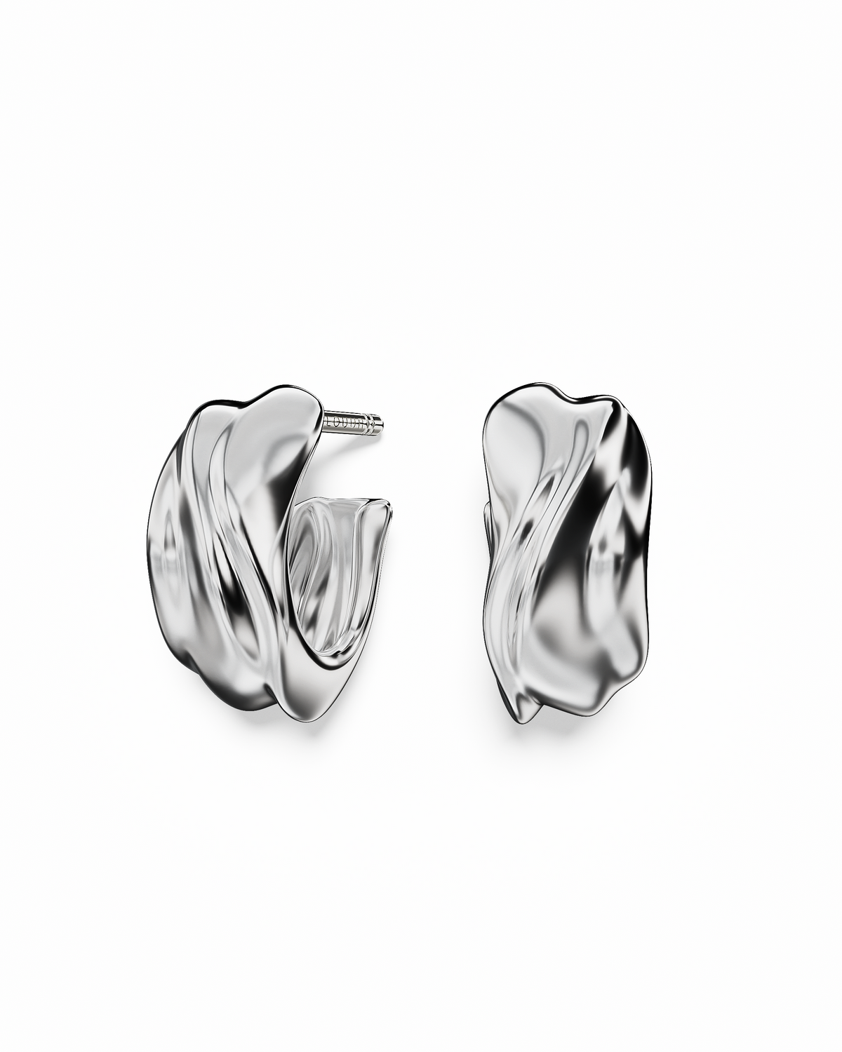 Milos Wave Hoops | Sterling Silver