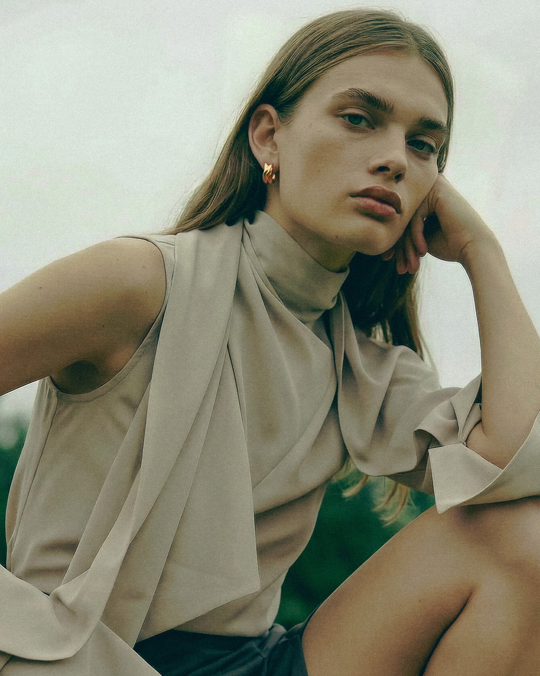 Milos Wave Hoops | Gold Vermeil