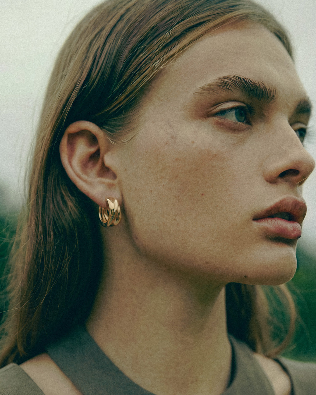 Milos Wave Hoops | Gold Vermeil