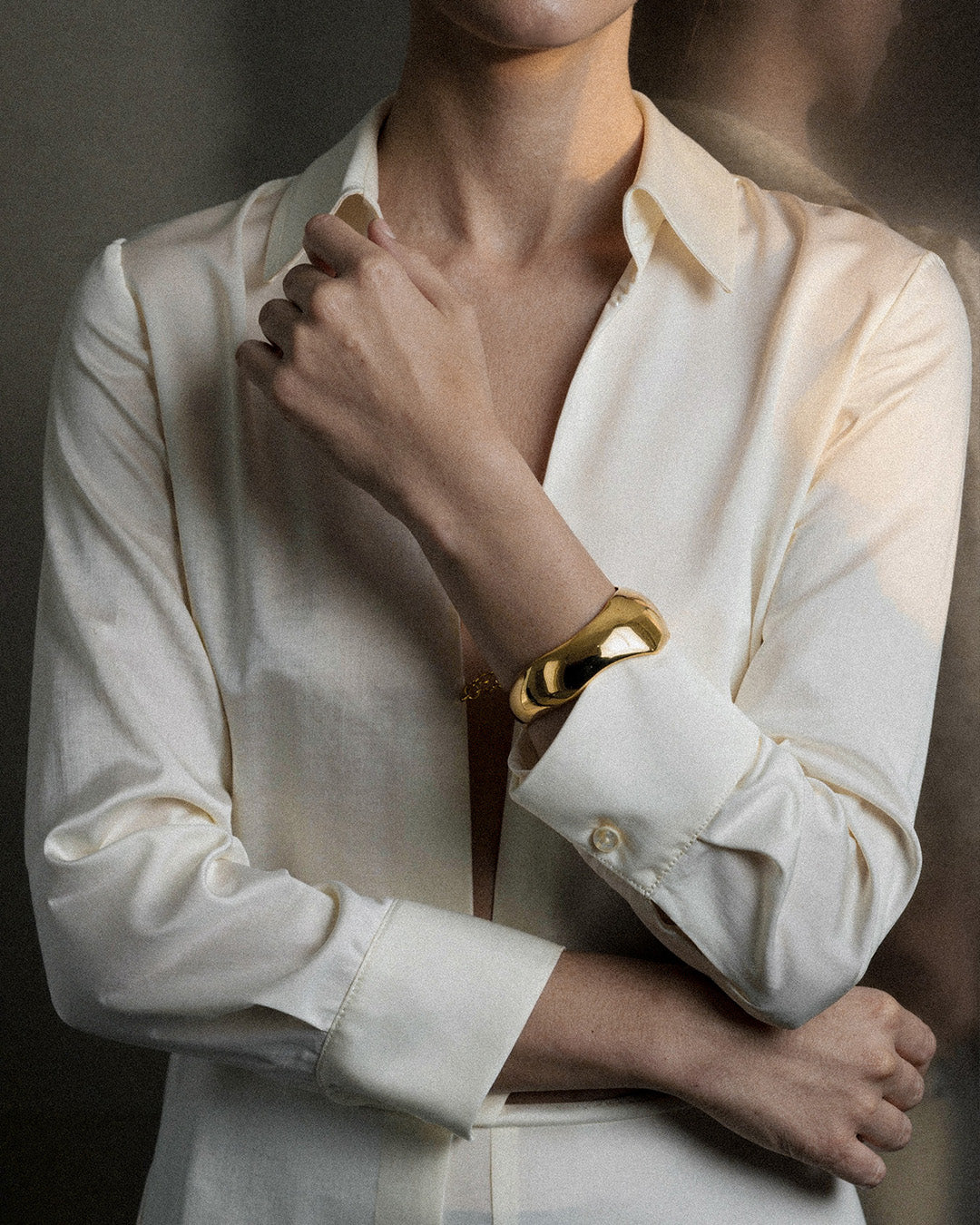 Milos Sculpted Cuff Gold Vermeil