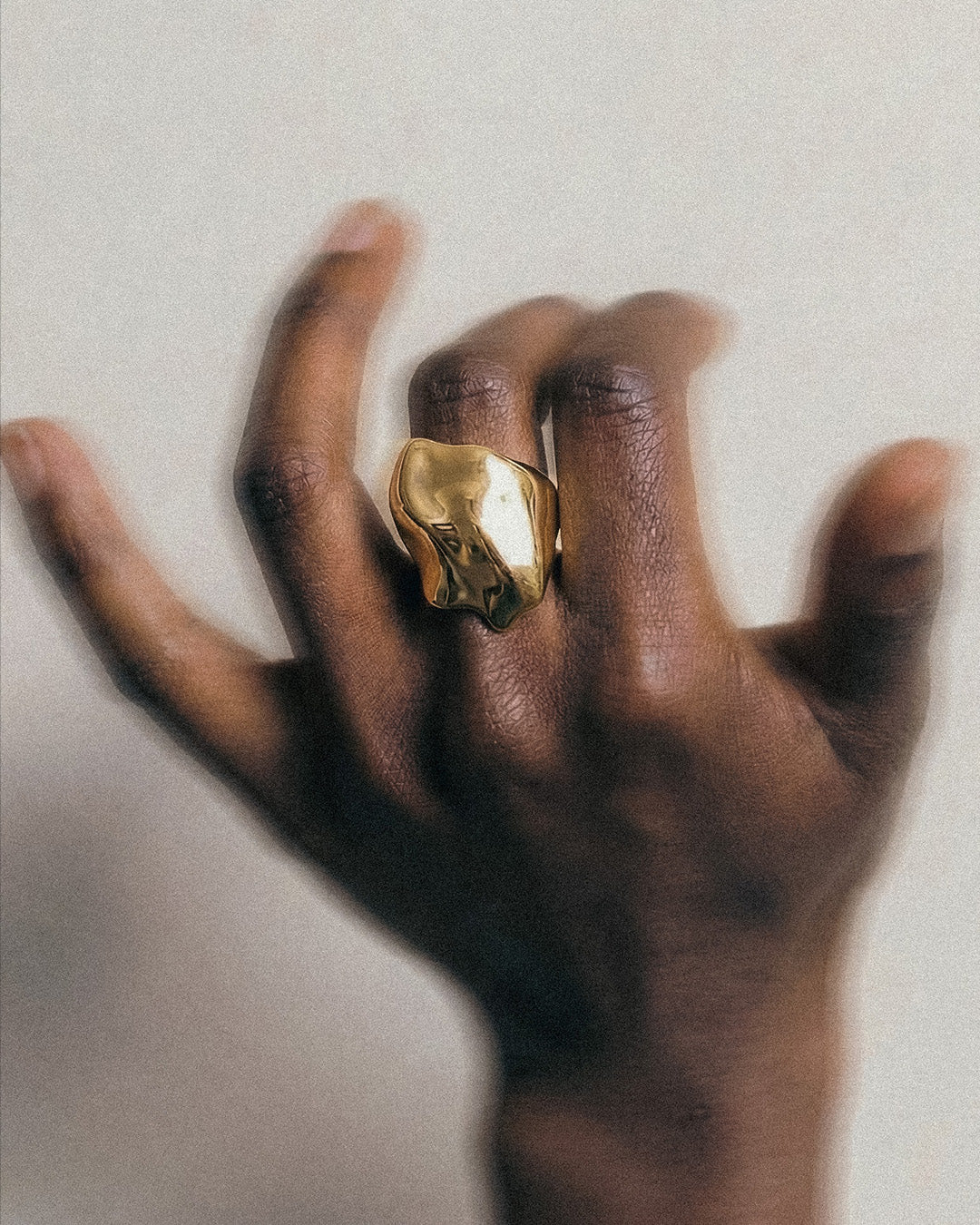 Zyra Sculpted Ring | Gold Vermeil