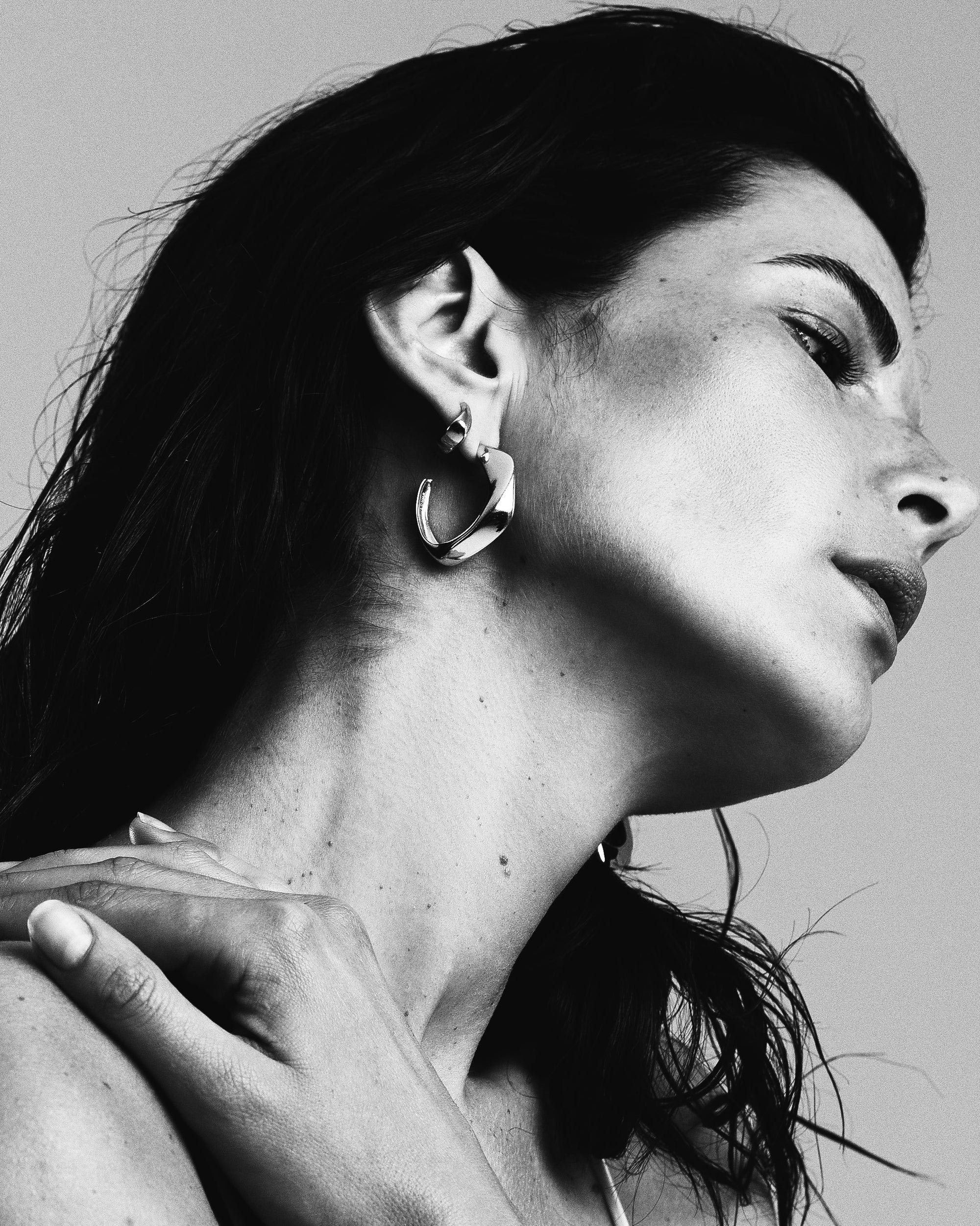 Seren Large Hoops | Sterling Silver