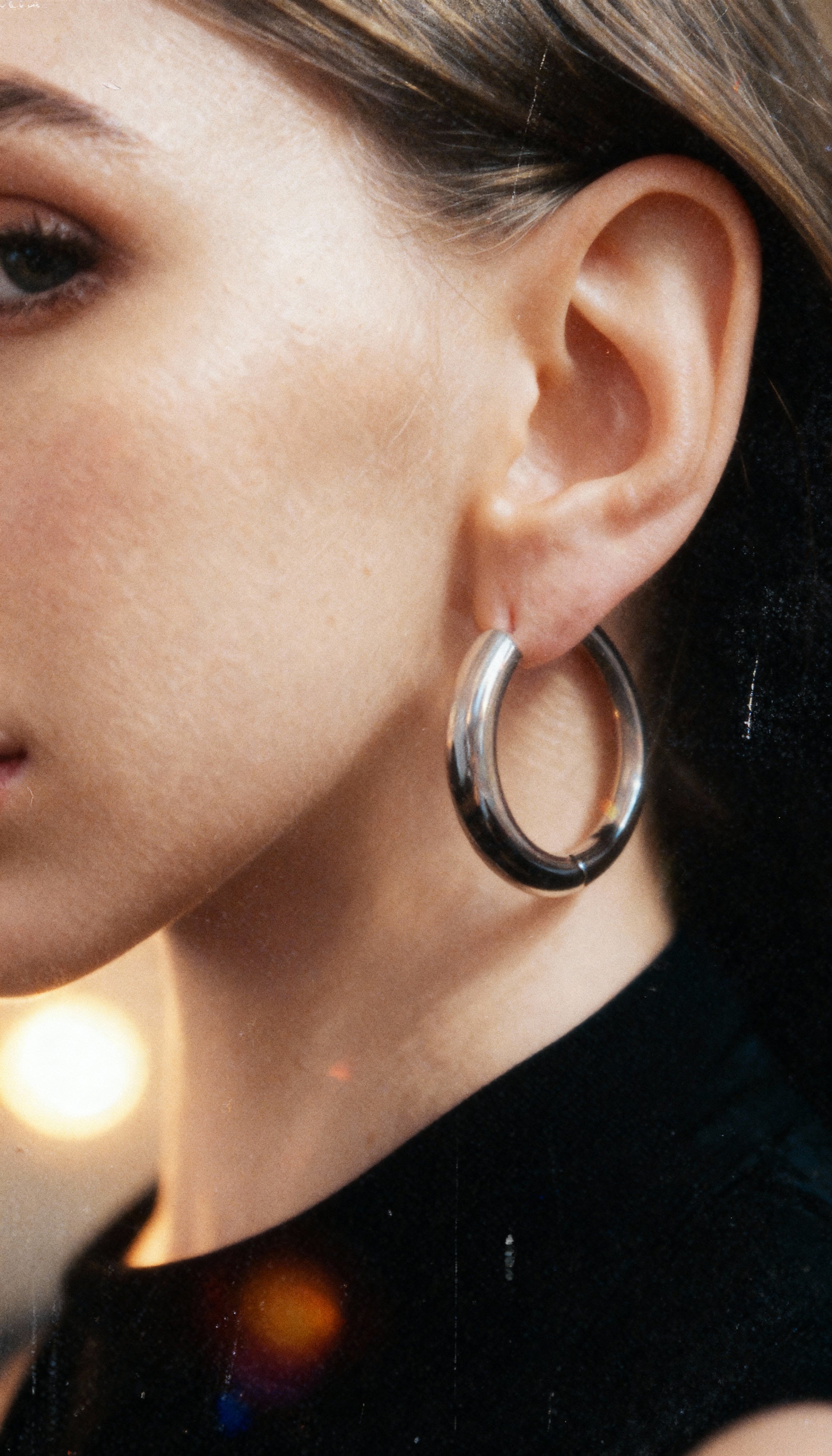 Nia Large Hoops | Sterling Silver