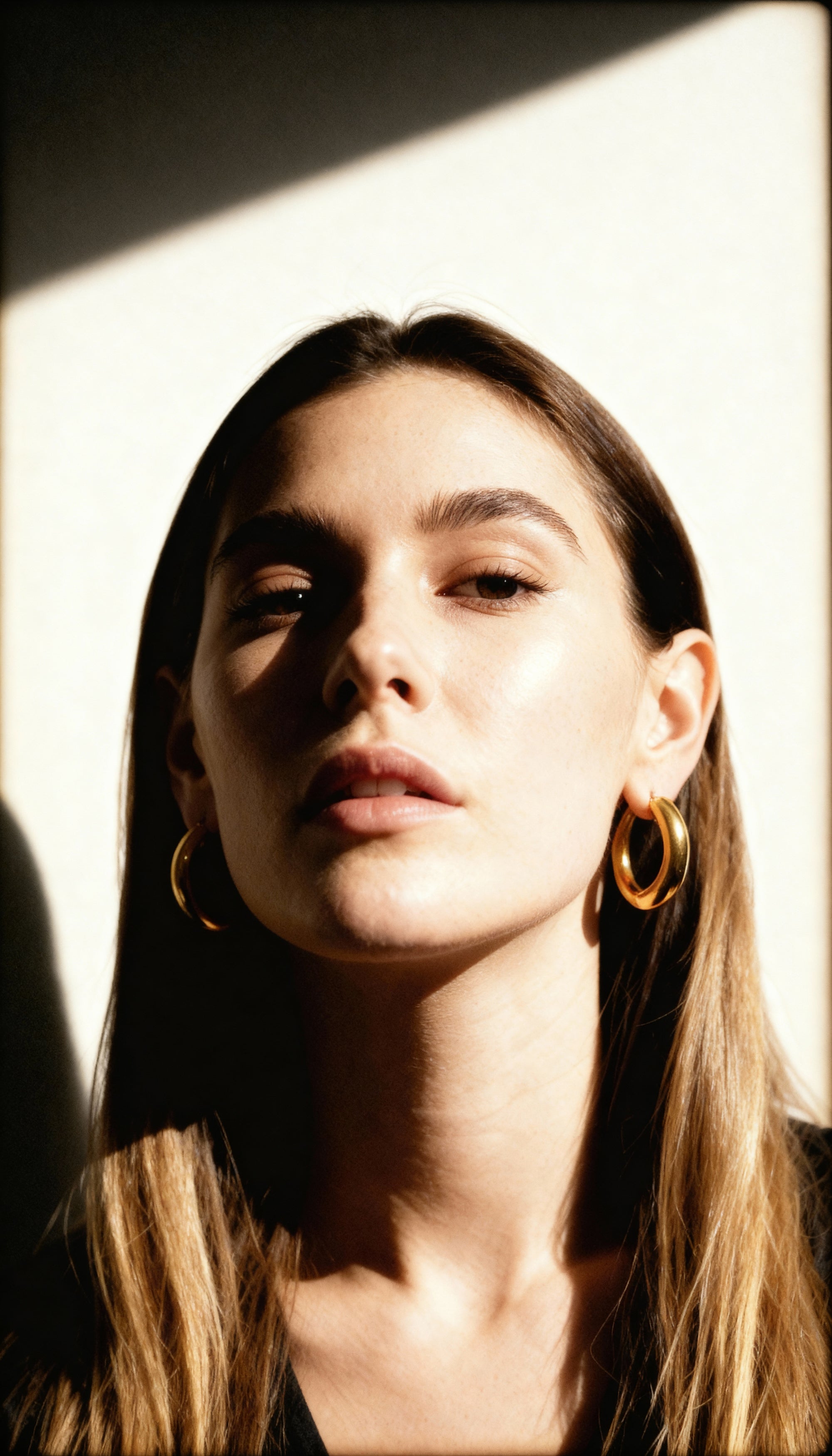 Nia Large Hoops | Gold Vermeil