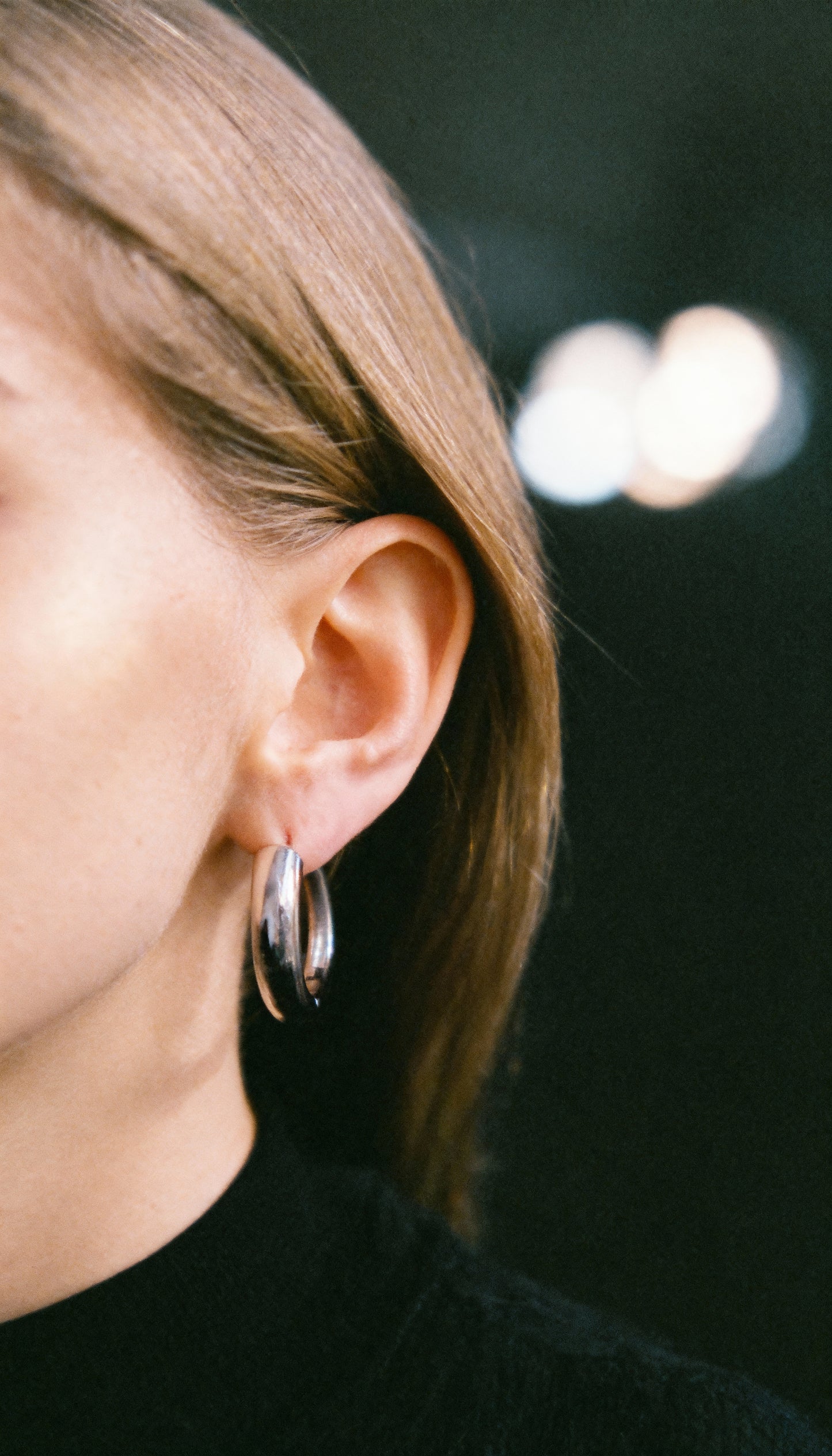 Nia Large Hoops | Sterling Silver