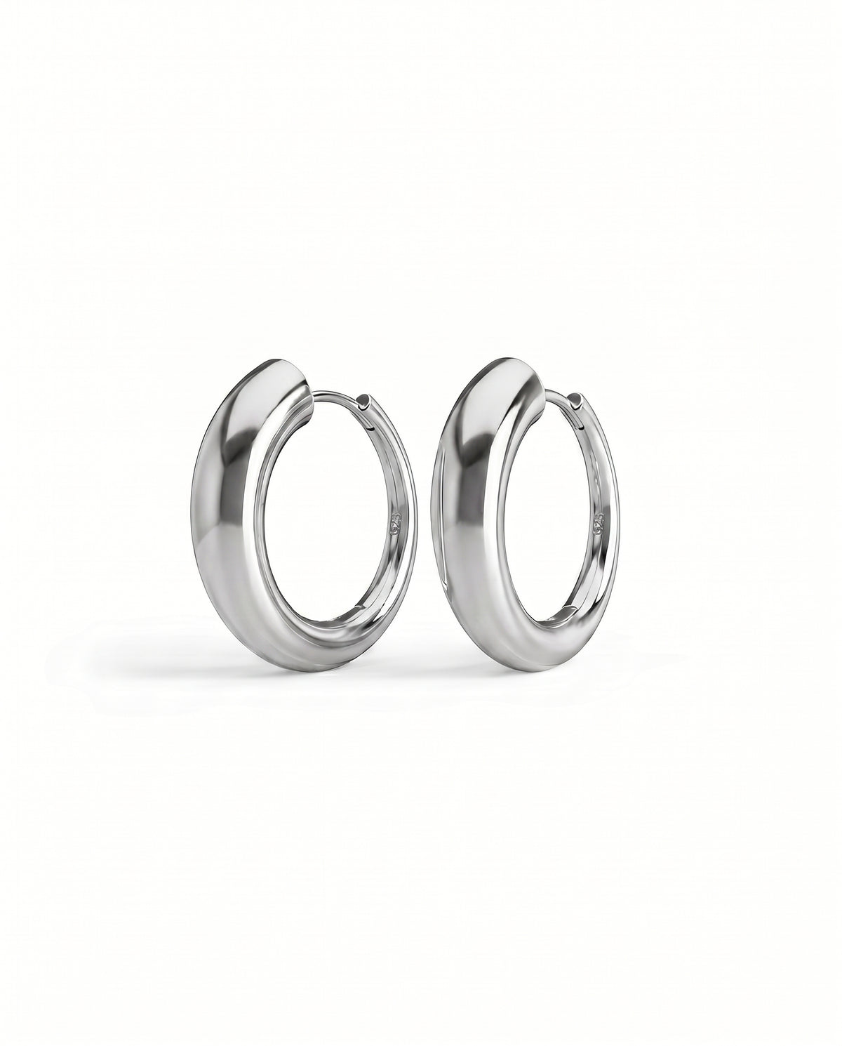 Nia Large Hoops | Sterling Silver