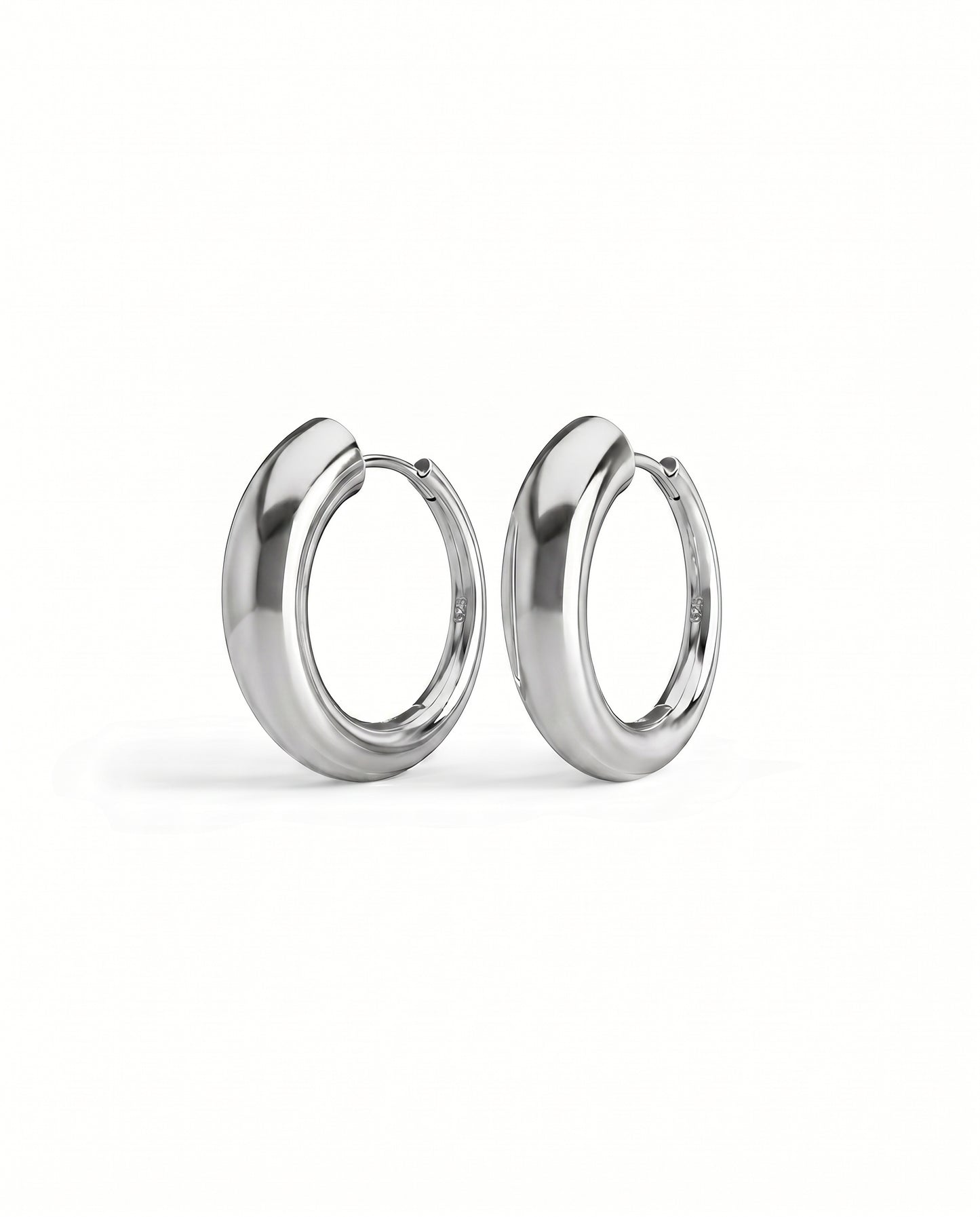Nia Large Hoops | Sterling Silver