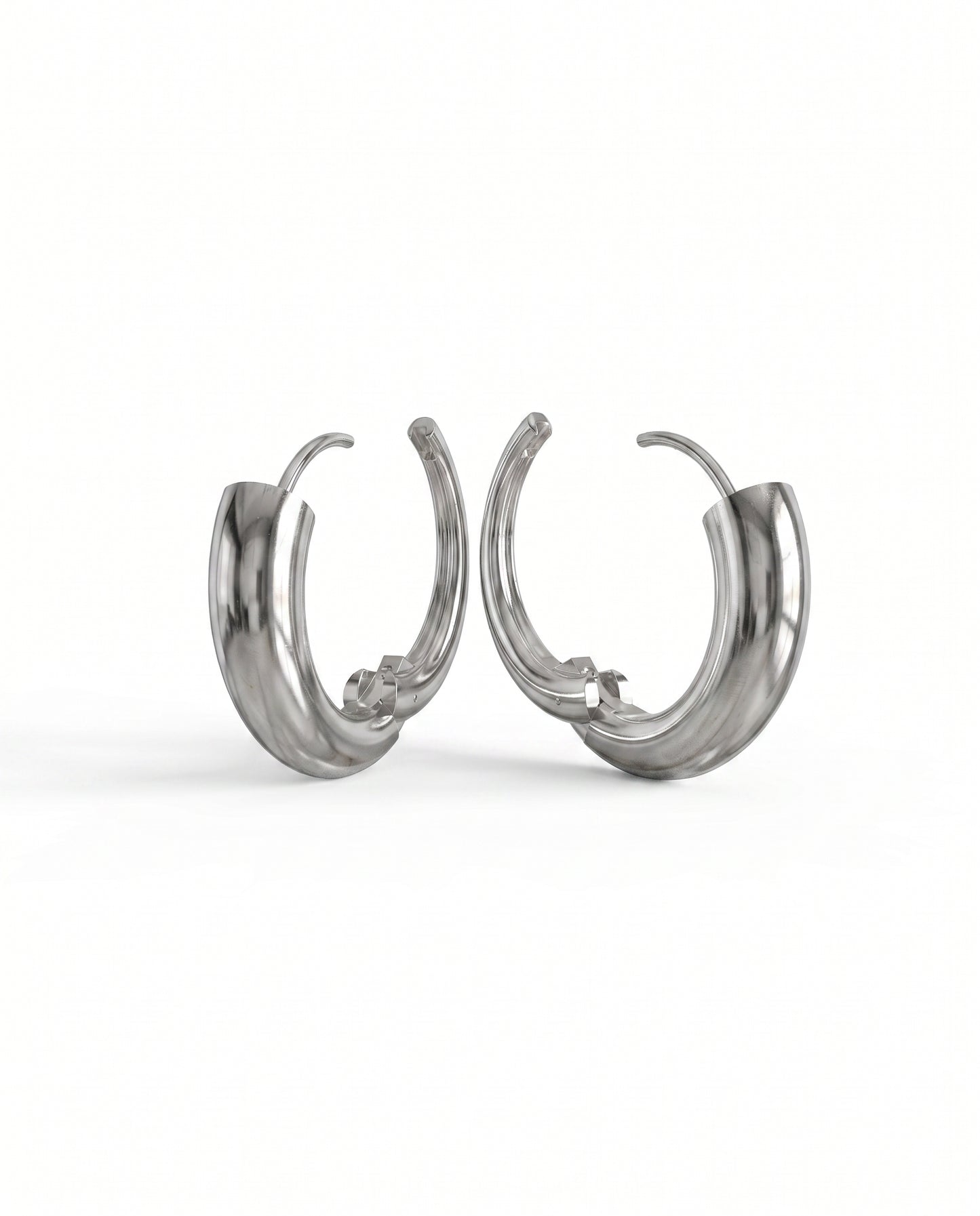 Nia Large Hoops | Sterling Silver