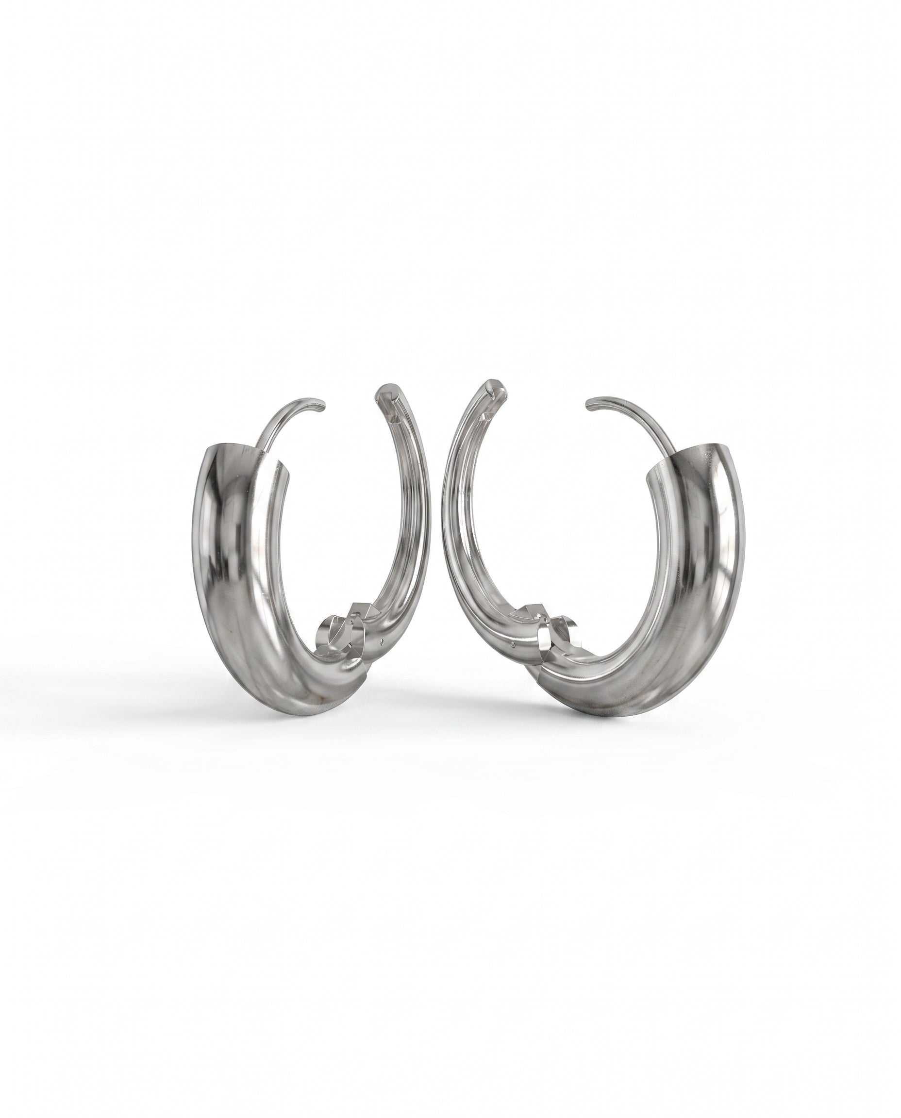 Nia Large Hoops | Sterling Silver
