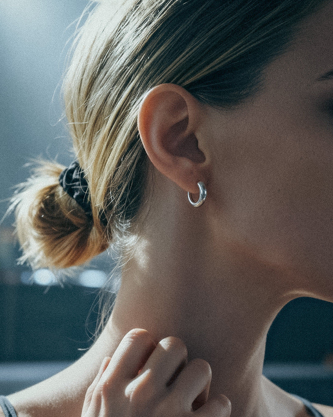 Nia Small Chunky Hoops | Sterling Silver