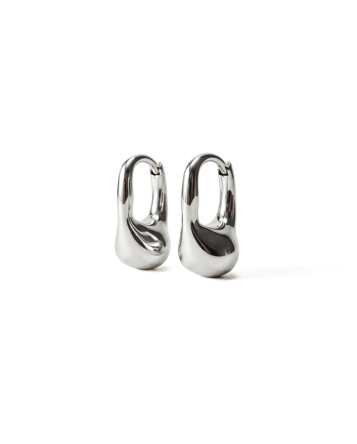 Pea Hoops | Sterling Silver