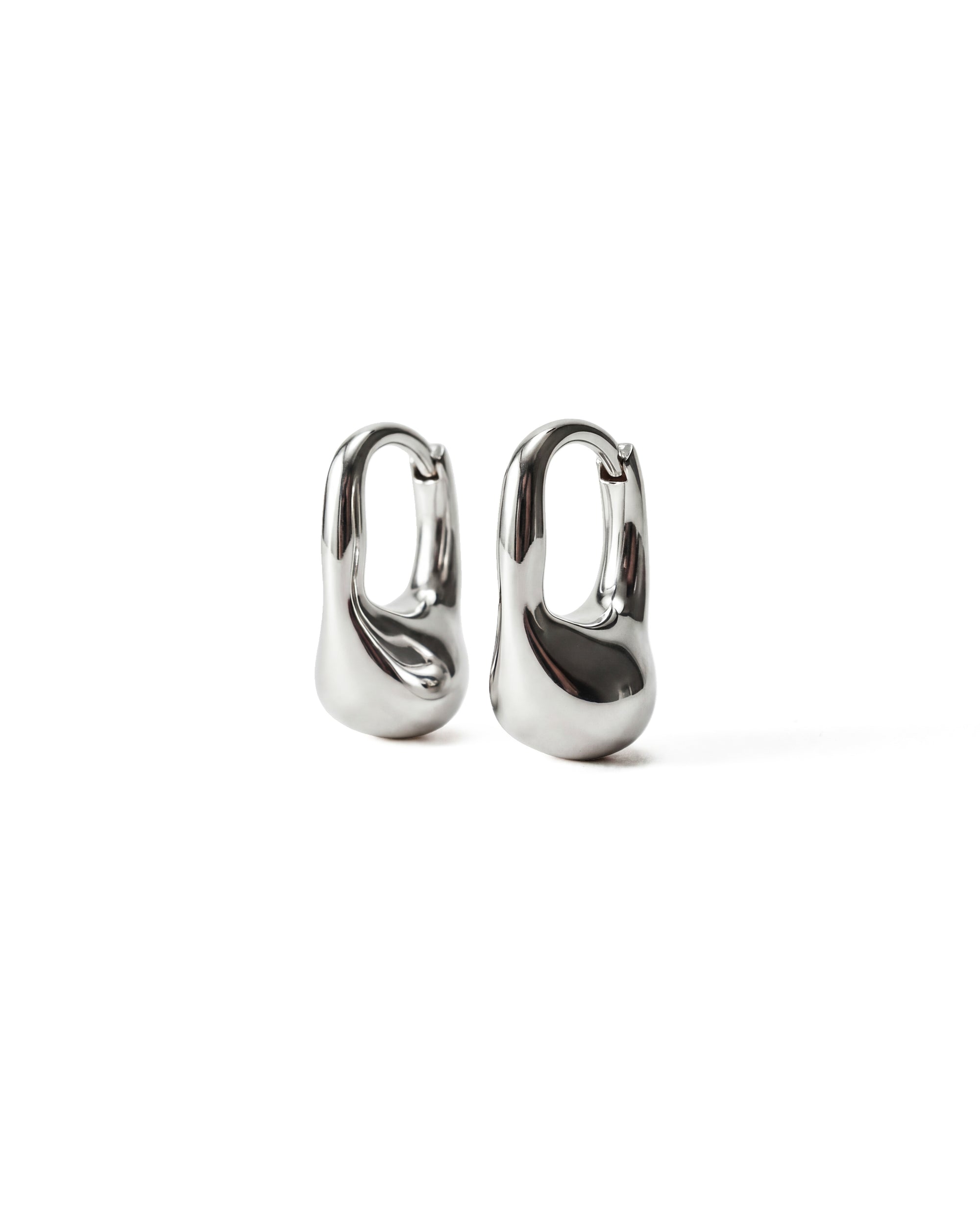 Pea Hoops | Sterling Silver