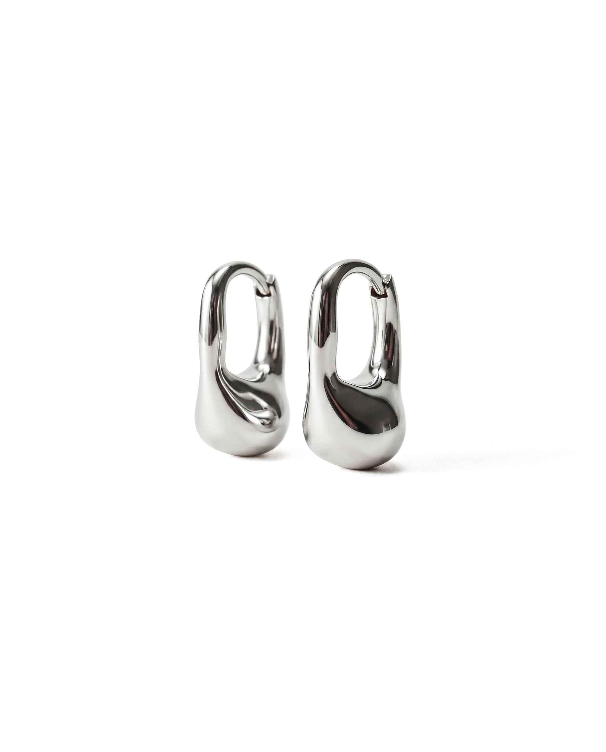 Pea Hoops | Sterling Silver