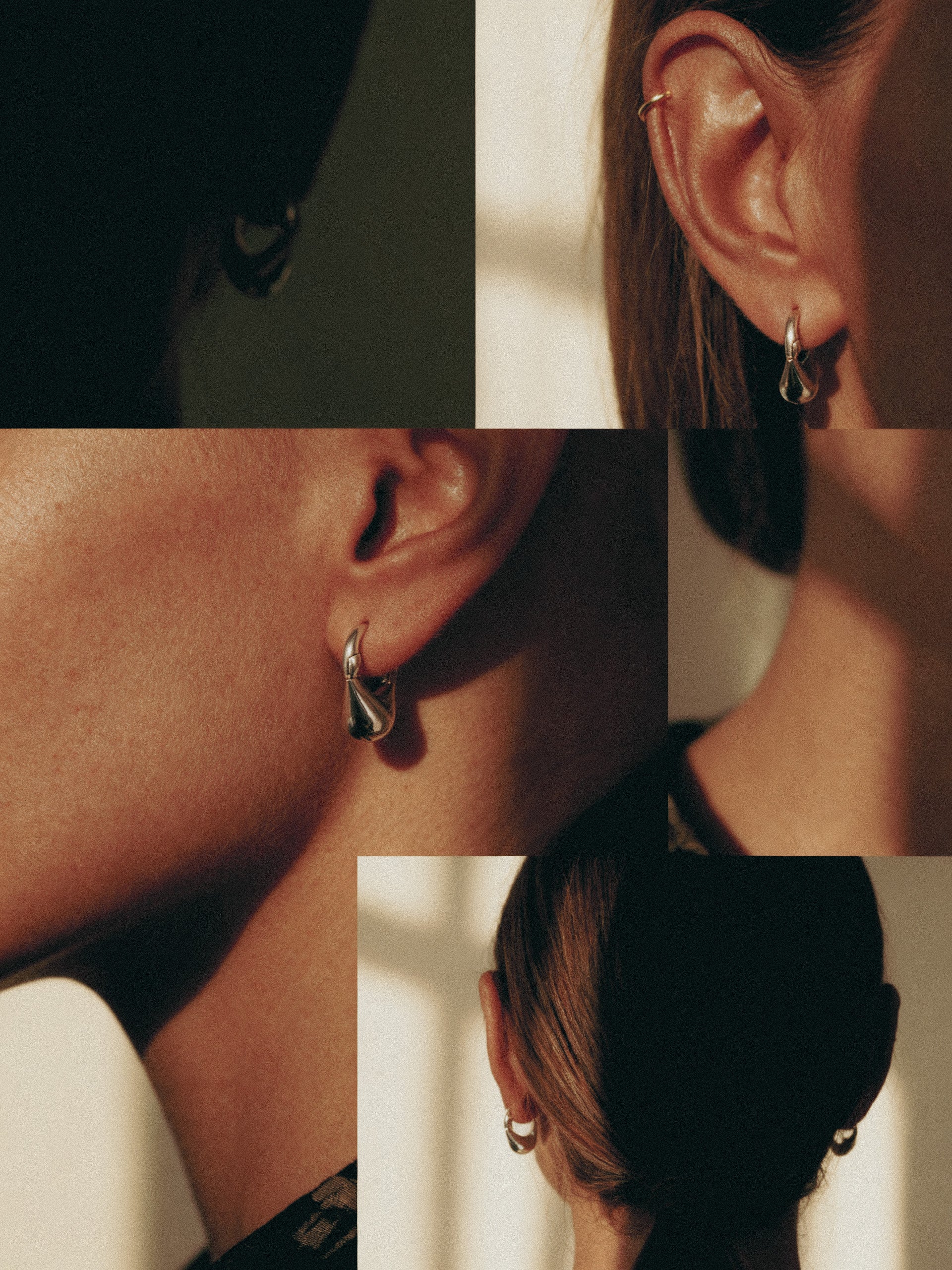 Pea Hoops | Sterling Silver