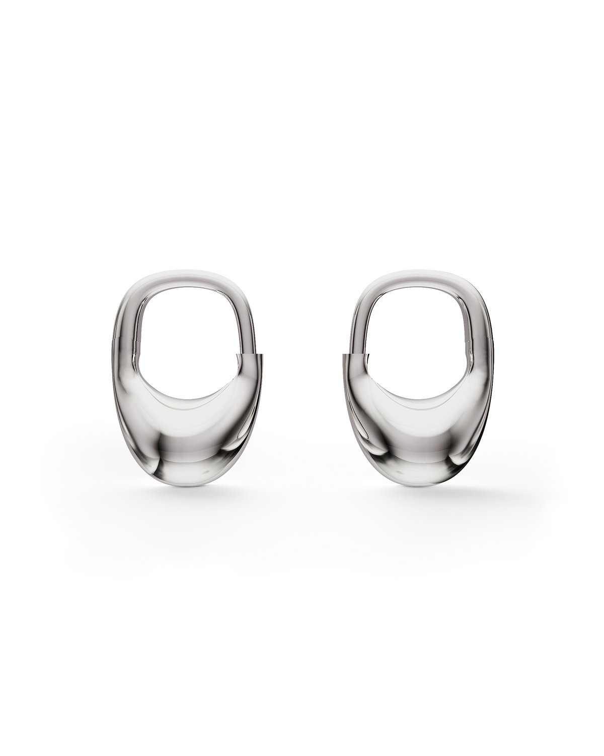 Pea Hoops | Sterling Silver