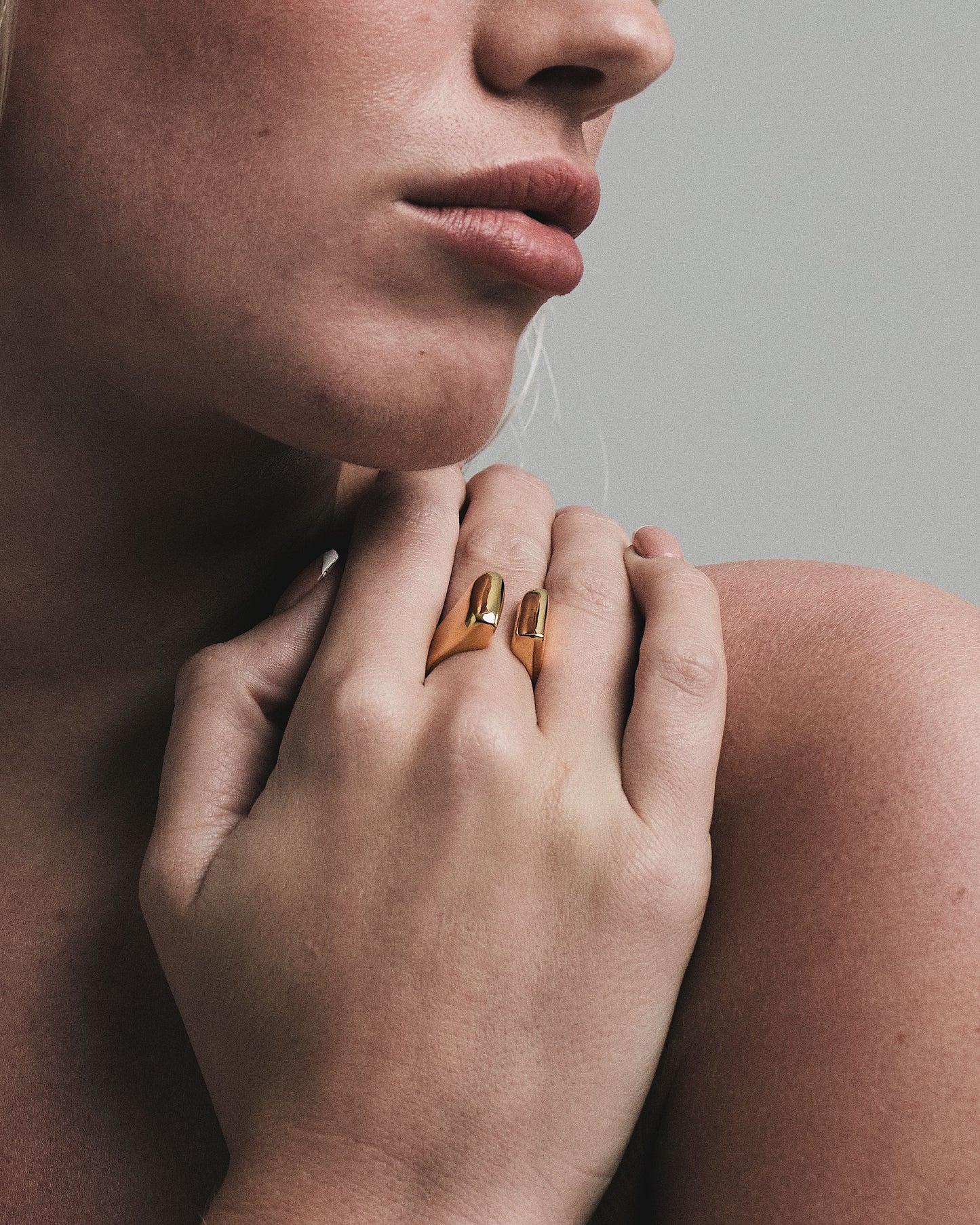 Archangel Sculpted Ring | Gold Vermeil