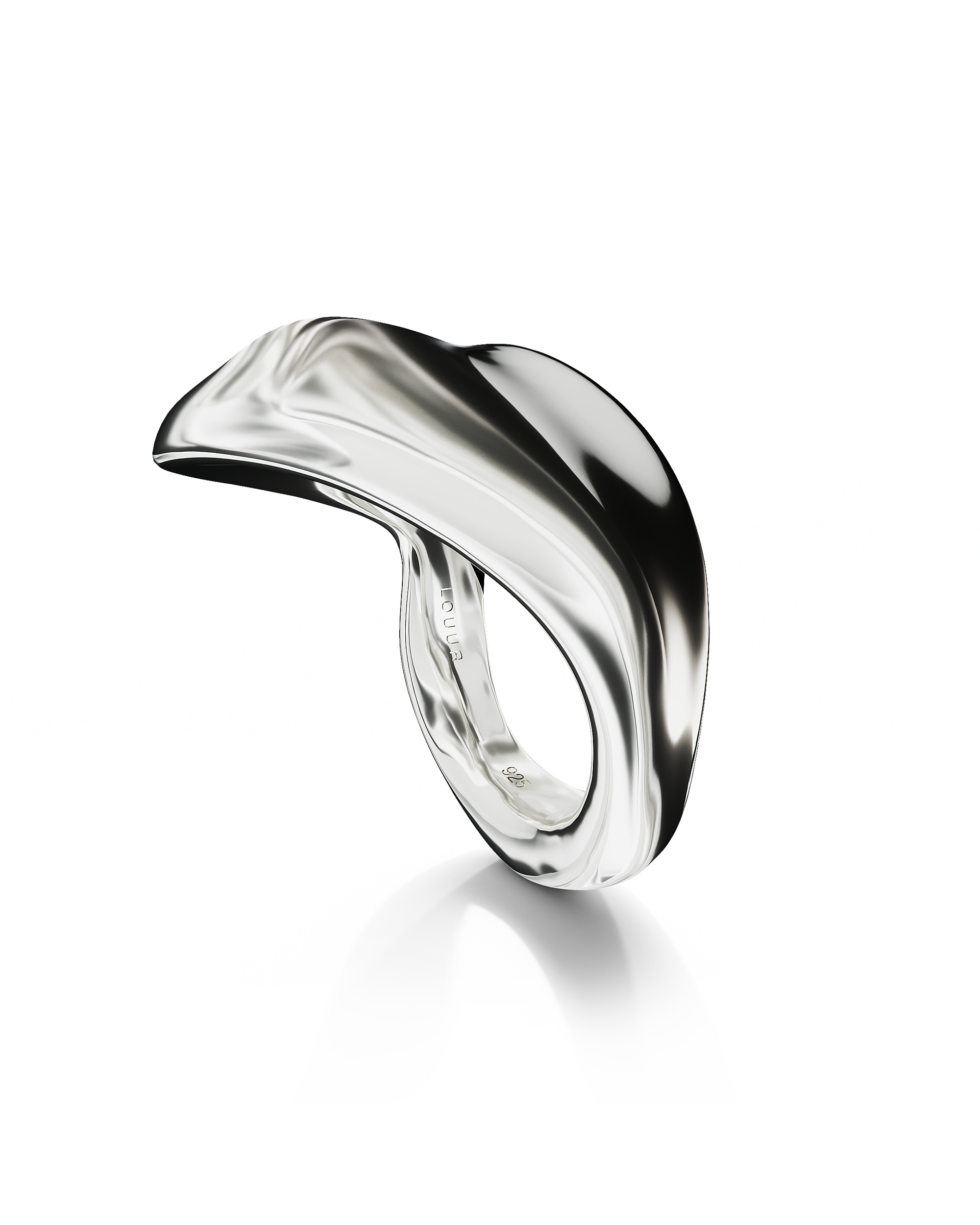 Seren Sculpted Ring | Sterling Silver
