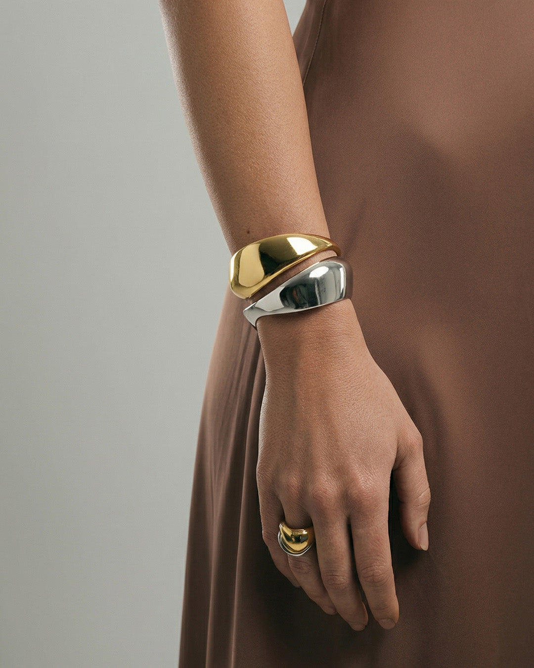 Seren Sculpted Cuff Sterling Silver