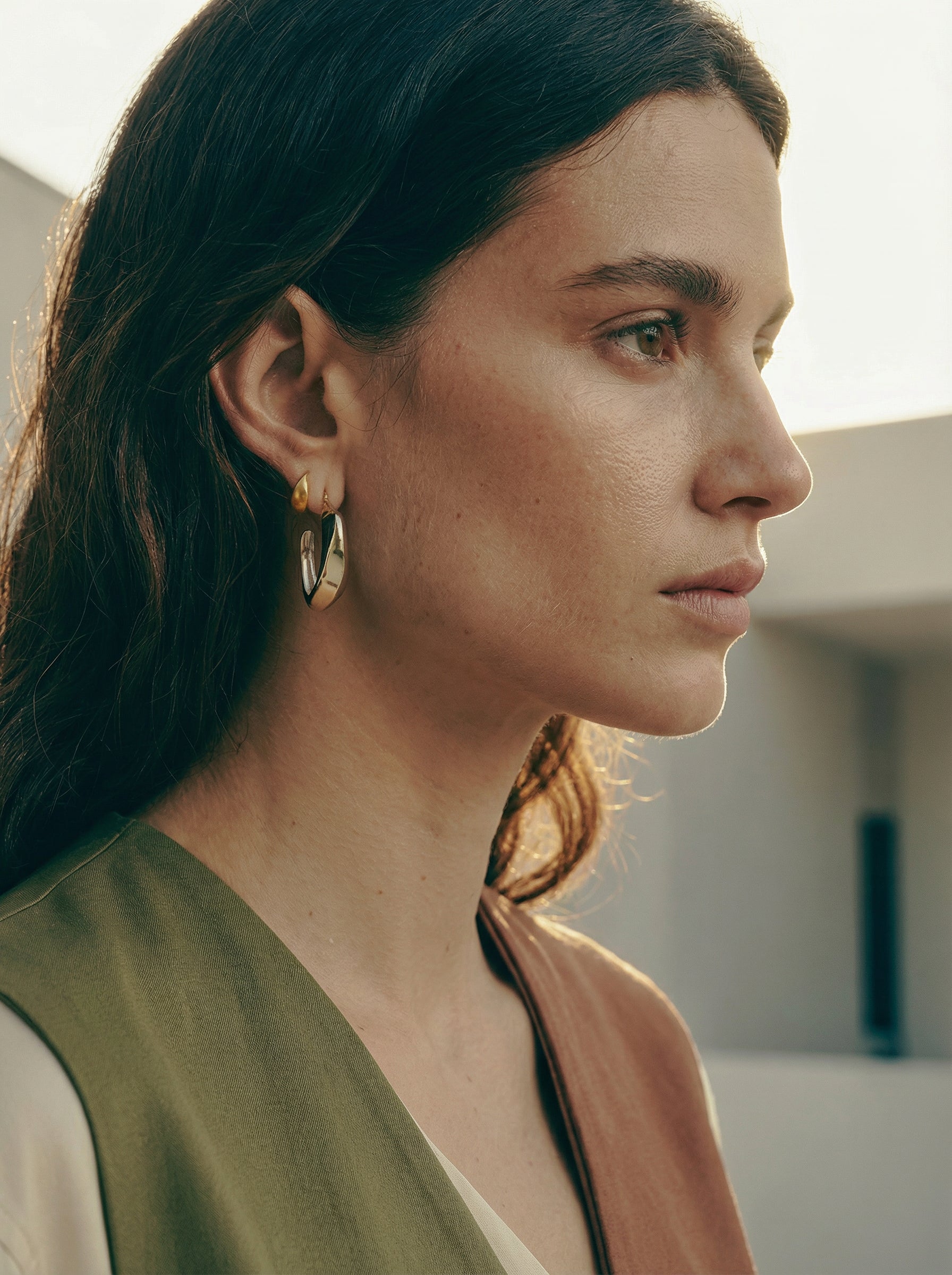 Seren Large Hoops | Sterling Silver