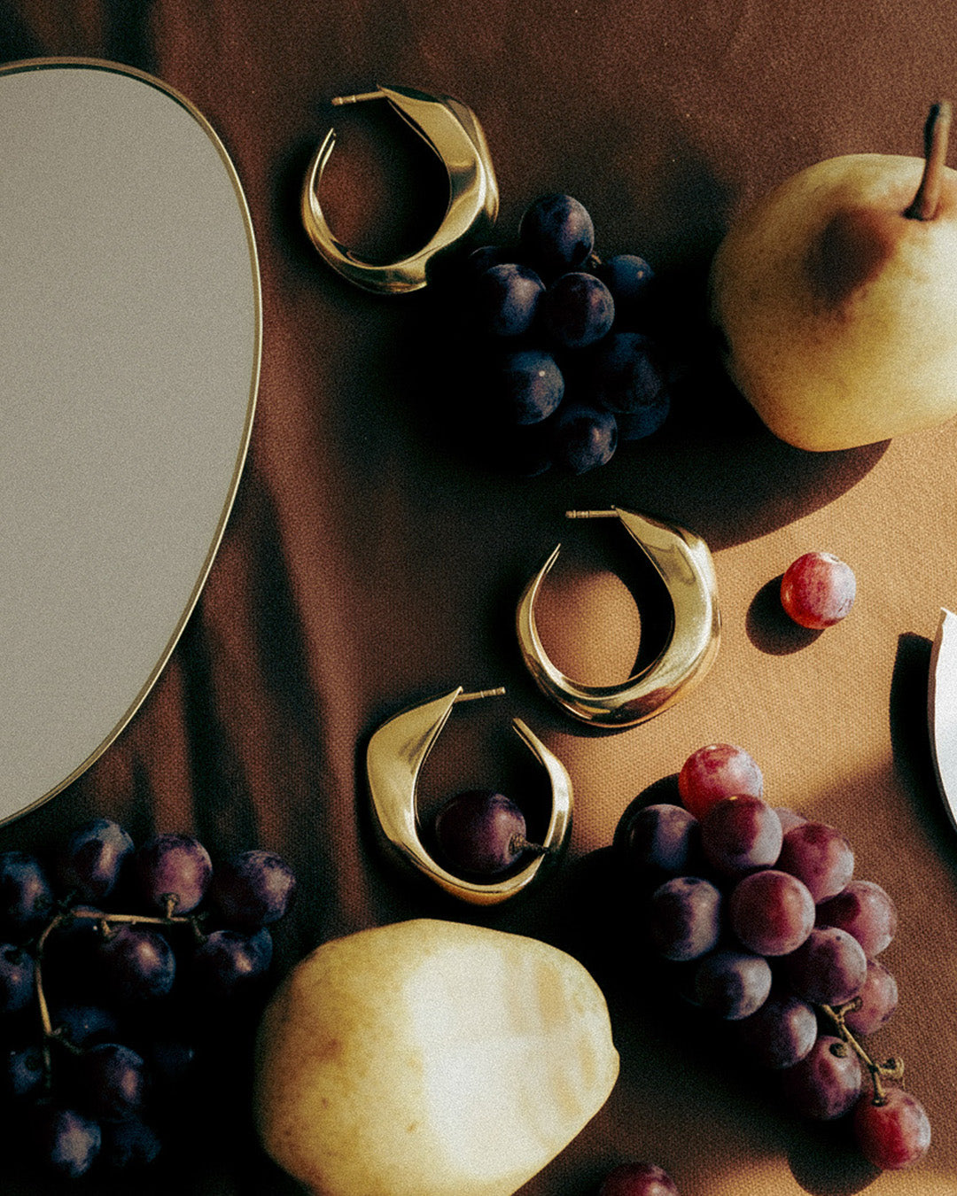 Seren Large Hoops | Gold Vermeil