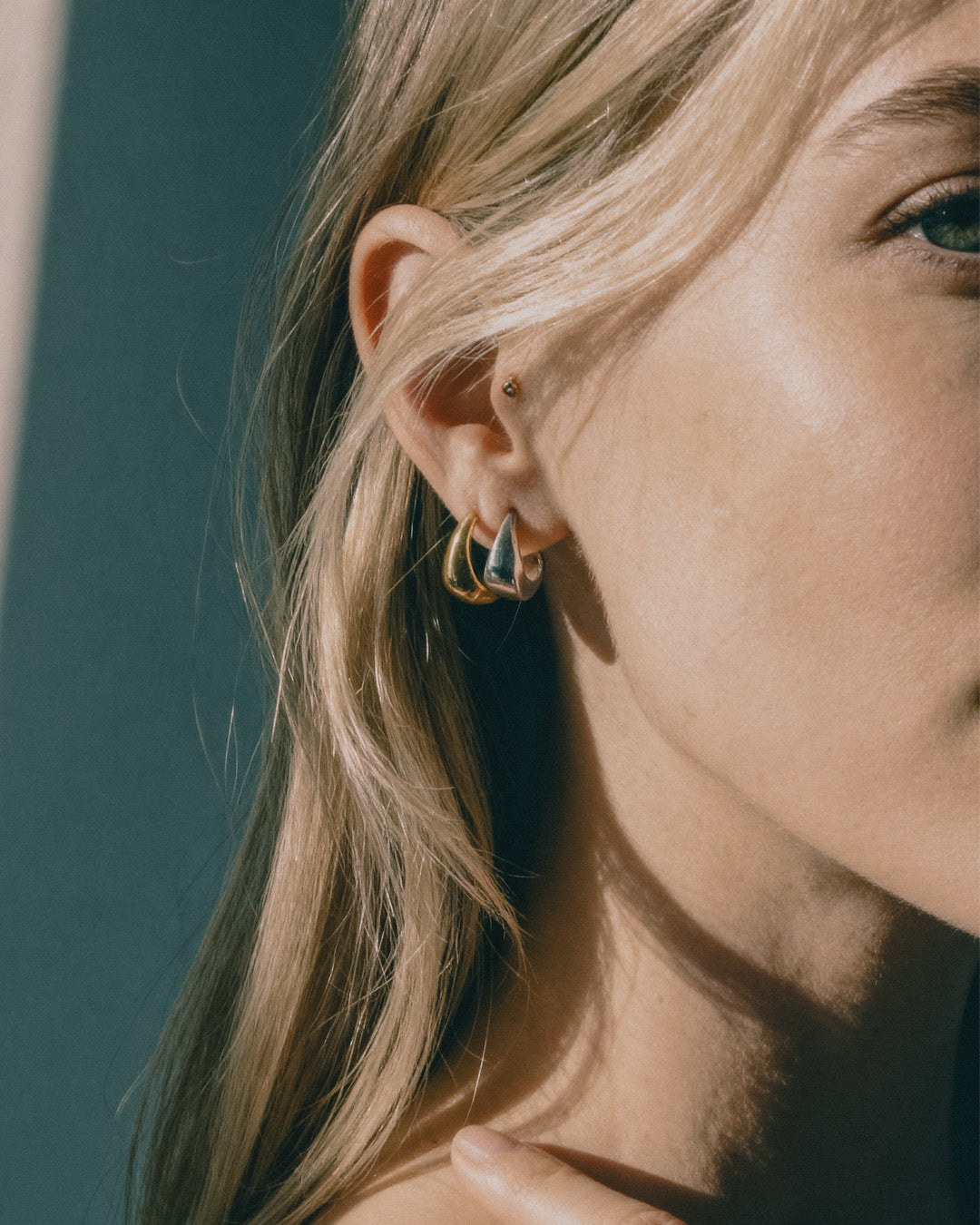 Seren Small Hoops | Gold Vermeil