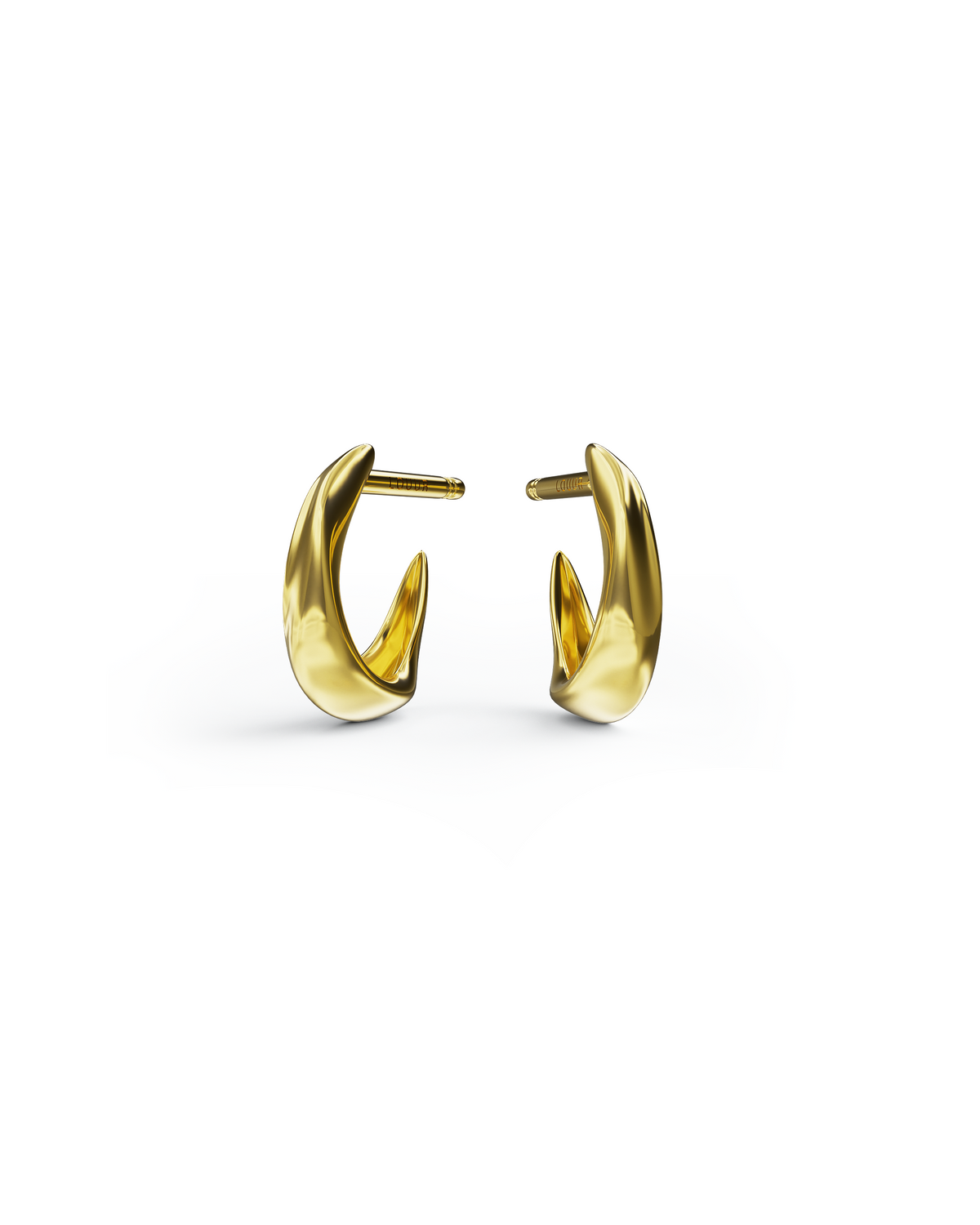 Seren Small Hoops | 18K Solid Gold