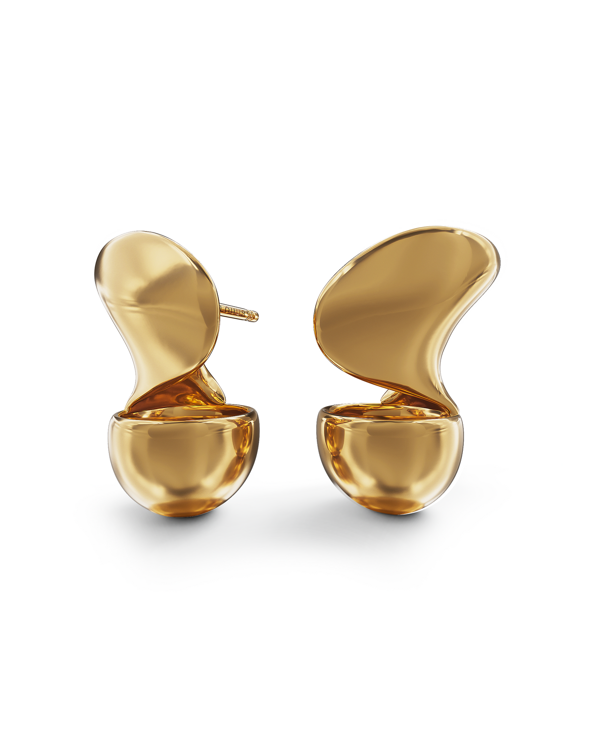 Thalassa Sculpted Earrings | Gold Vermeil