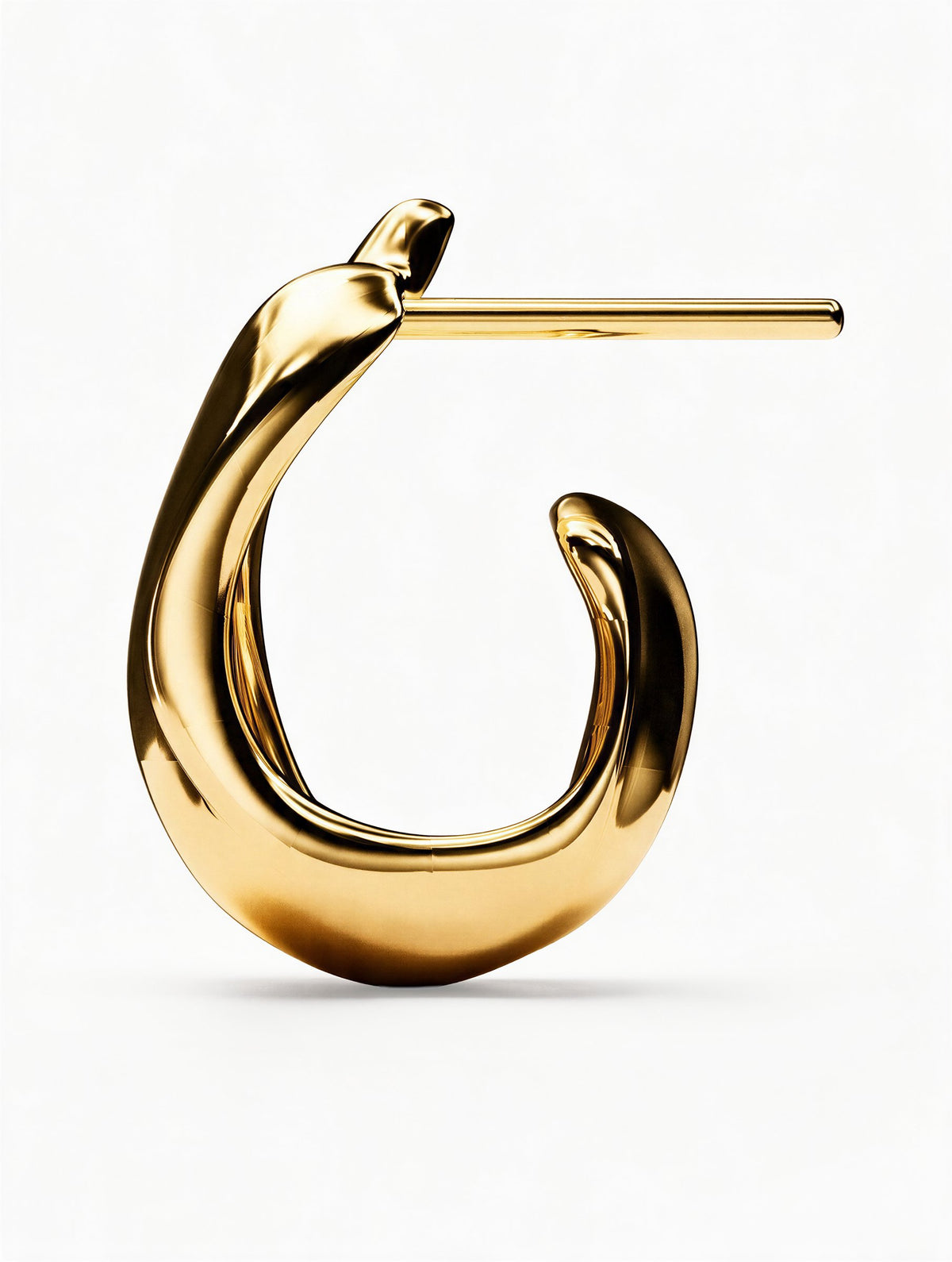 Milos Wave Hoops | Gold Vermeil