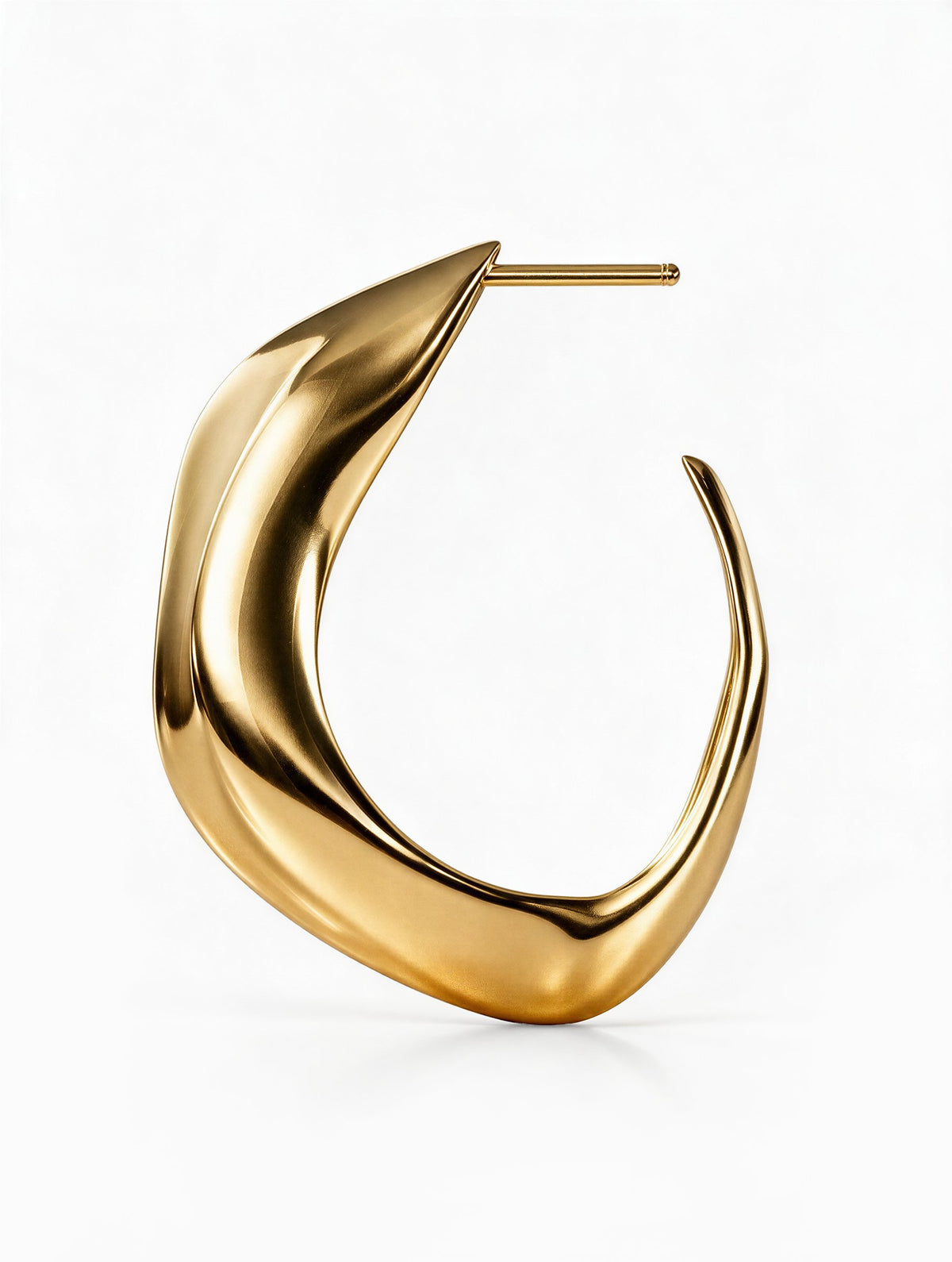 Seren Large Hoops | Gold Vermeil