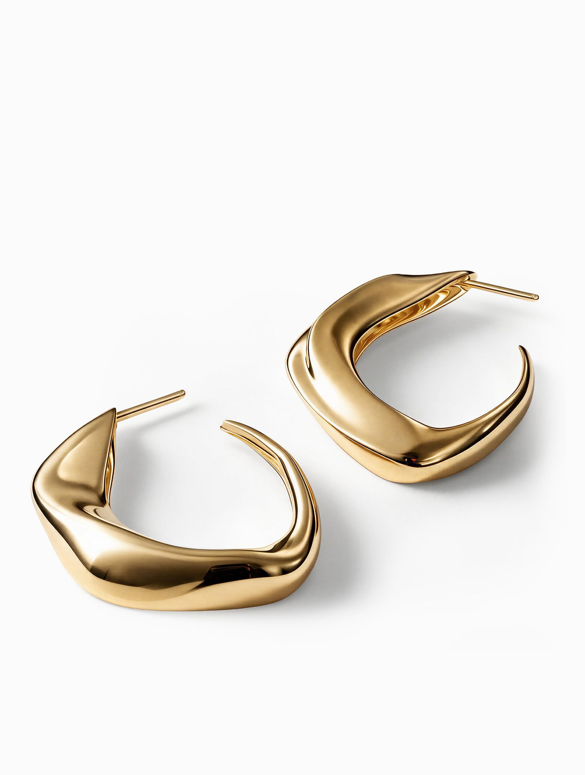 Seren Large Hoops | Gold Vermeil