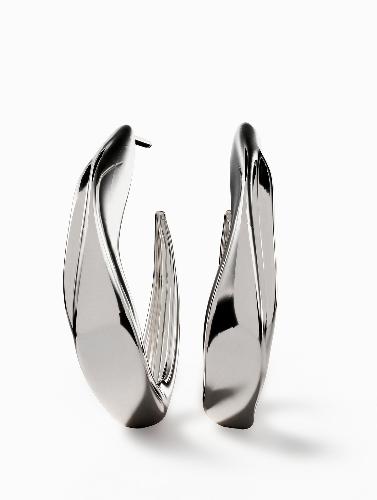 Seren Large Hoops | Sterling Silver
